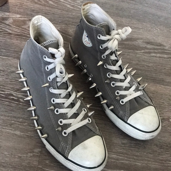 spiked converse sneakers